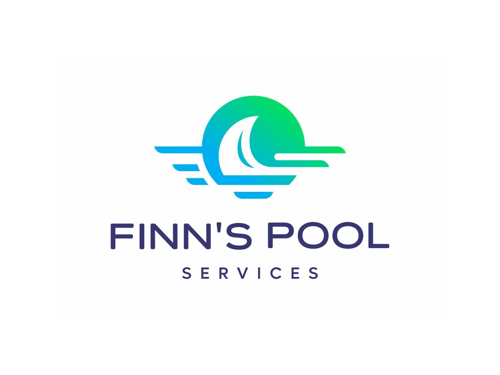 Finn’s Pool Services logo representing a pool cleaning and maintenance company in Palm Beach County.